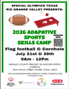 RGV 2026 Adaptive Sports Skills Camps Flag Football & Cornhole - Image 01 (June 4, 2026)