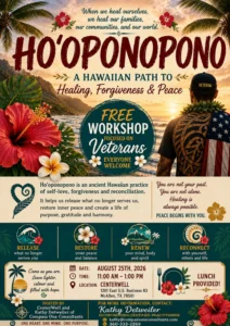 Ho’oponopono for Veterans: Finding Peace Within - Image 01 (July 3, 2026)